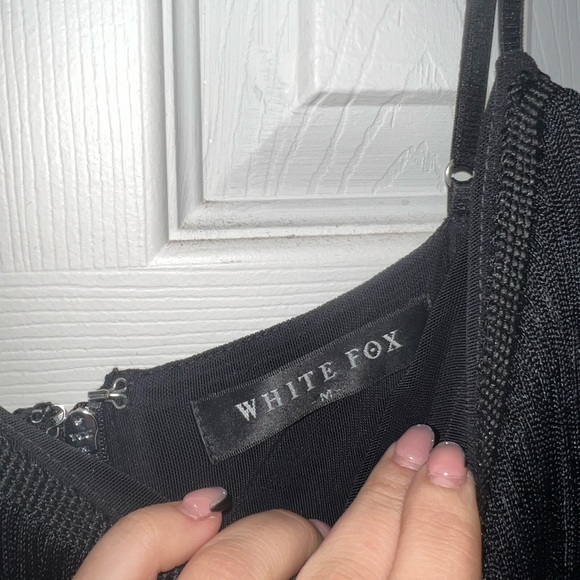 Fringed white fox dress - Picture 2 of 3